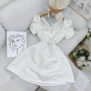 ĐẦM CỔ U DÂY YẾM CHOKER HOA