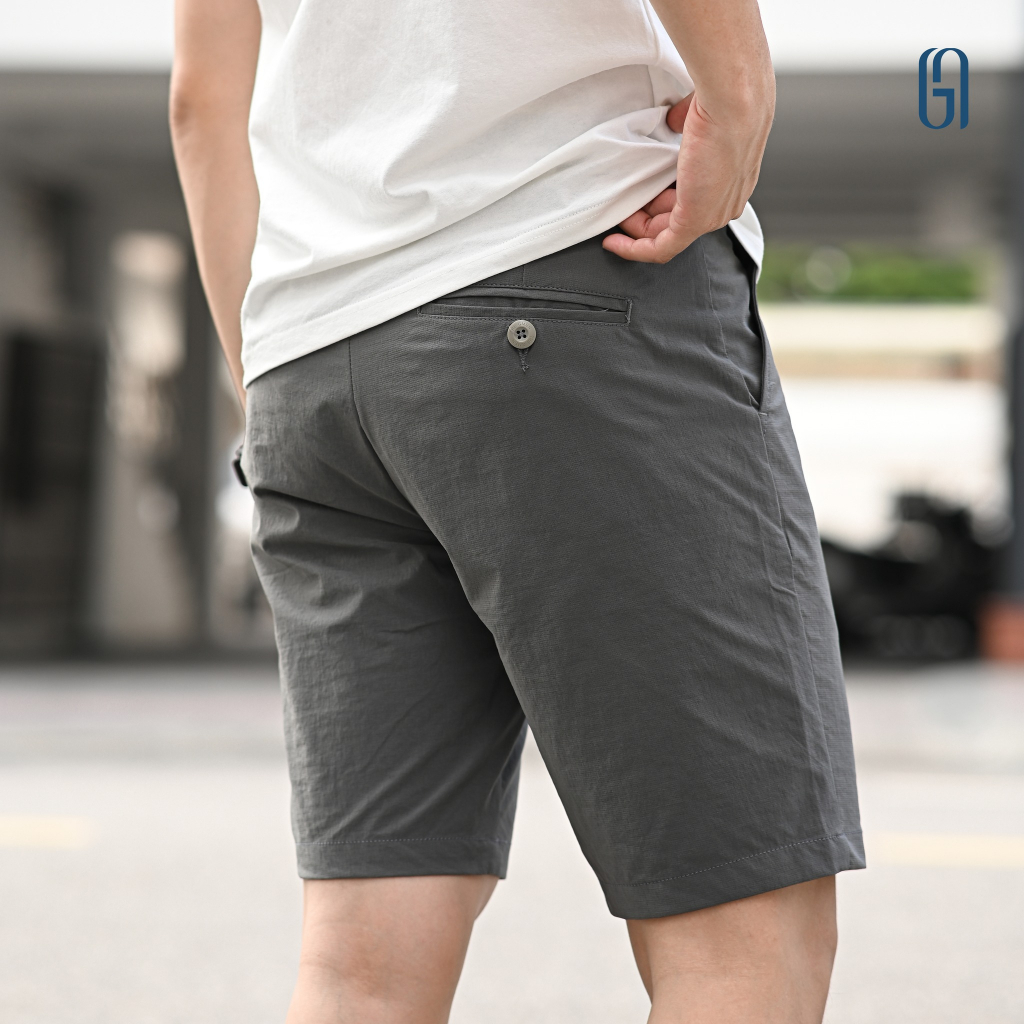 Quần short kaki gió DYNA SHORT form Smart - THE GMEN ELEGANT EST 2017