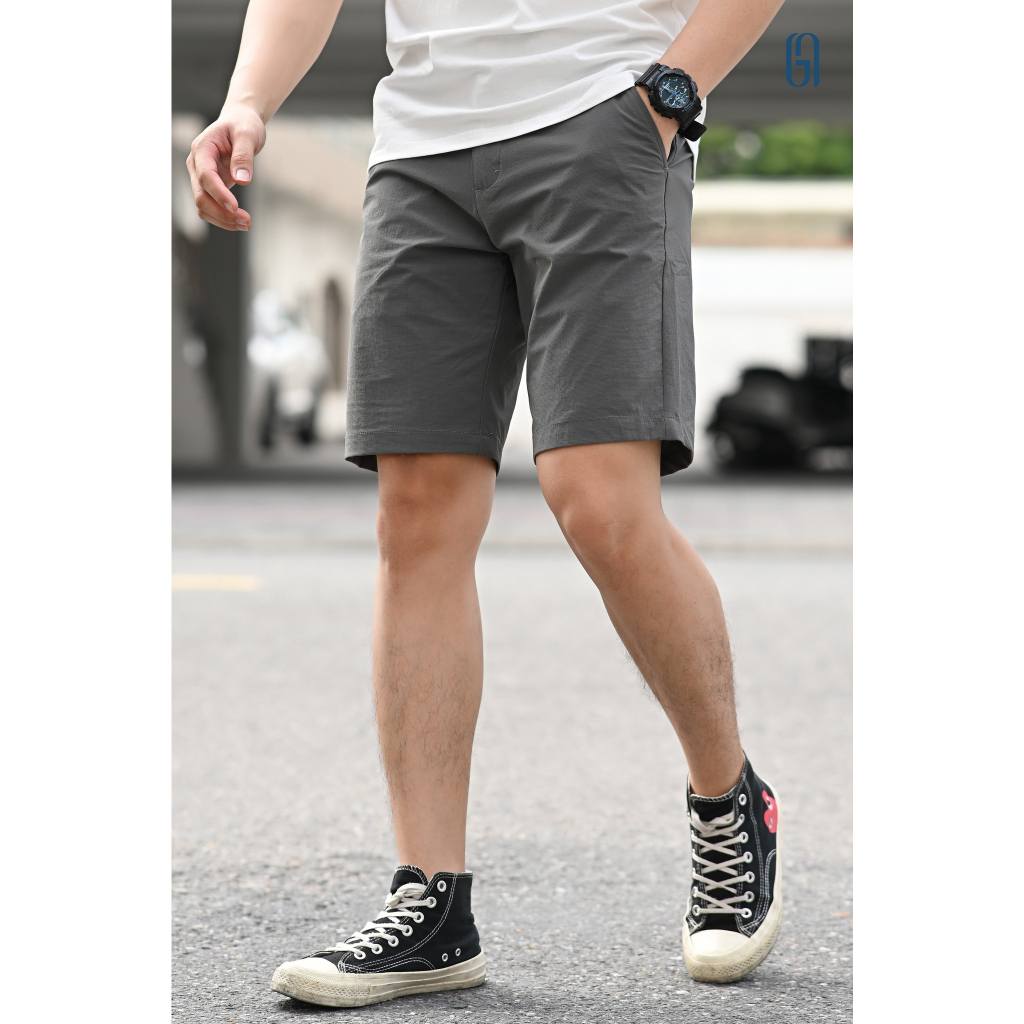 Quần short kaki gió DYNA SHORT form Smart - THE GMEN ELEGANT EST 2017