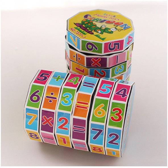 Đồ chơi Rubic Toán Học, Rubik Cho Bé Tập Làm Phép Tính Cộng, Trừ, Nhân Chia