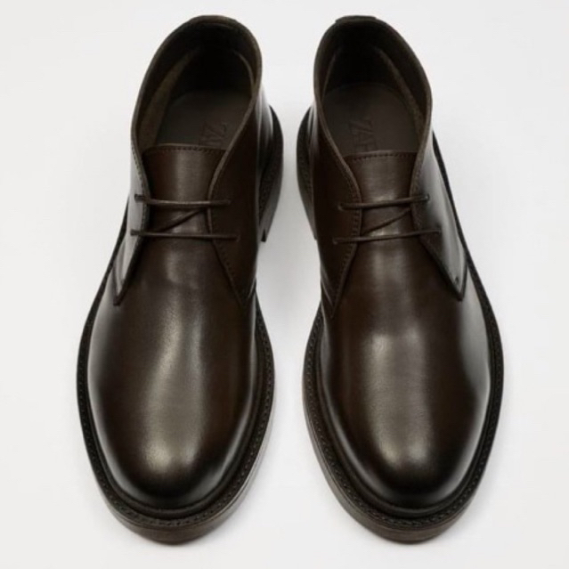 Giày boots da desert Zara authentic ANKLE size 40