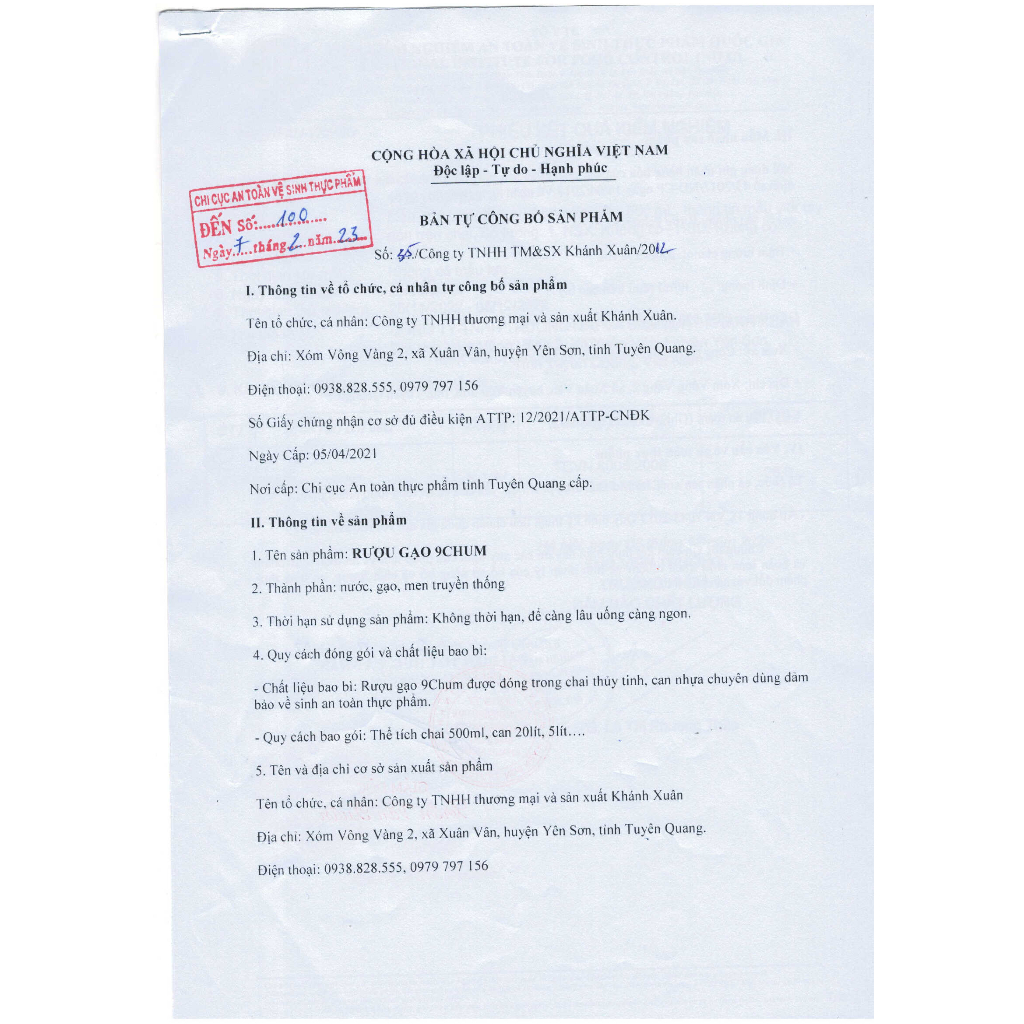 Rượu gạo truyền thống 9 Chum bình 5 Lít