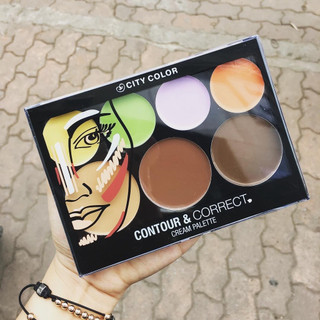 😋😋😋😋BẢNG TẠO KHỐI VÀ CHE KHUYẾT ĐIỂM CITY COLOR CONTOUR AND CORRECT CREAM PALETTE