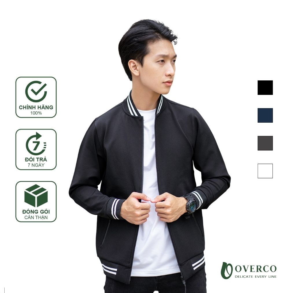Áo Khoác Bomber OVERCO Cao Cấp Basic Chống Nước Năng Động Trẻ Trung