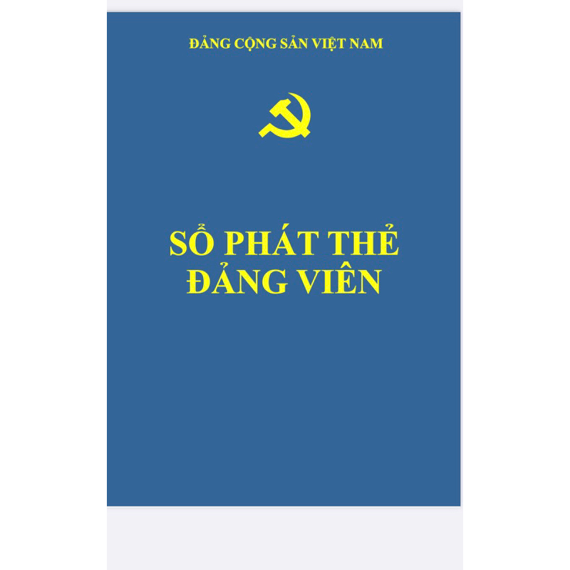 SỔ PHÁT THẺ ĐẢNG VIÊN