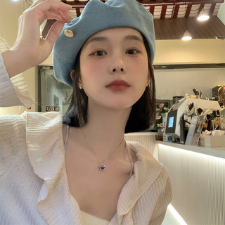 Mũ beret jean mũ nồi phong cách cá tính thời trang mùa hè thu dễ phối đồ-hn03