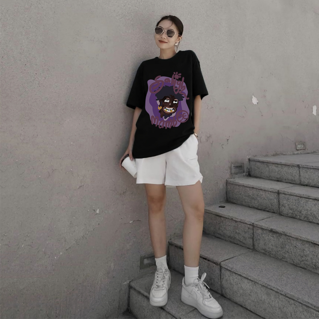 Áo Thun lạnh Nam Nữ mã TN243 Phông SOHIGH MAMA Tay Lỡ Form Rộng vải cotton phong cách