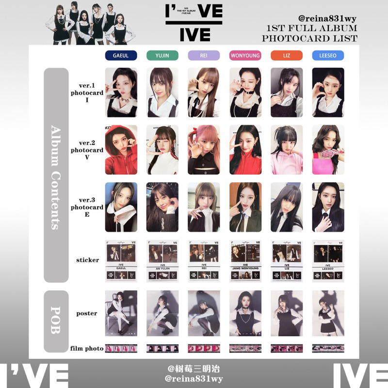 Album CD I'VE IVE nguyên seal chọn ver chính hãng