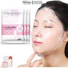 Bịch 100 miếng mặt nạ nilon ủ te^ ủ trắng cho spa