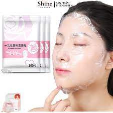 Bịch 100 miếng mặt nạ nilon ủ te^ ủ trắng cho spa