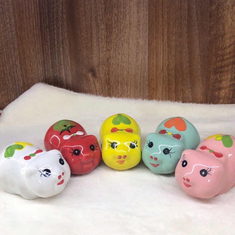 Heo sứ mini nằm decor , trang trí học tập mẫu nhỏ nhất màu đẹp mắt