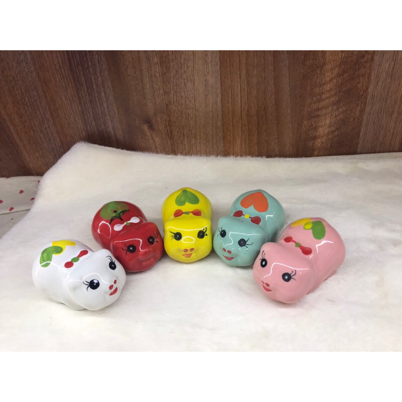 Heo sứ mini nằm decor , trang trí học tập mẫu nhỏ nhất màu đẹp mắt