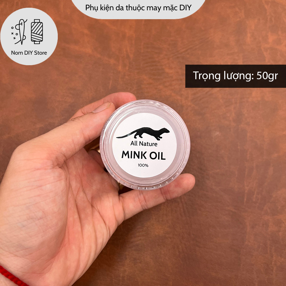 Mỡ Chồn Mink Oil Bão Dưỡng Bóng Đồ Da Thuộc Phục Hồi Giày Da Túi Xách Bóp Ví Ghế Sofa Phụ Kiện Làm Handmade