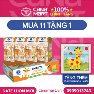 Thùng sữa nước trái cây Nutricare Smarta Grow vị cam dinh dưỡng cho trẻ