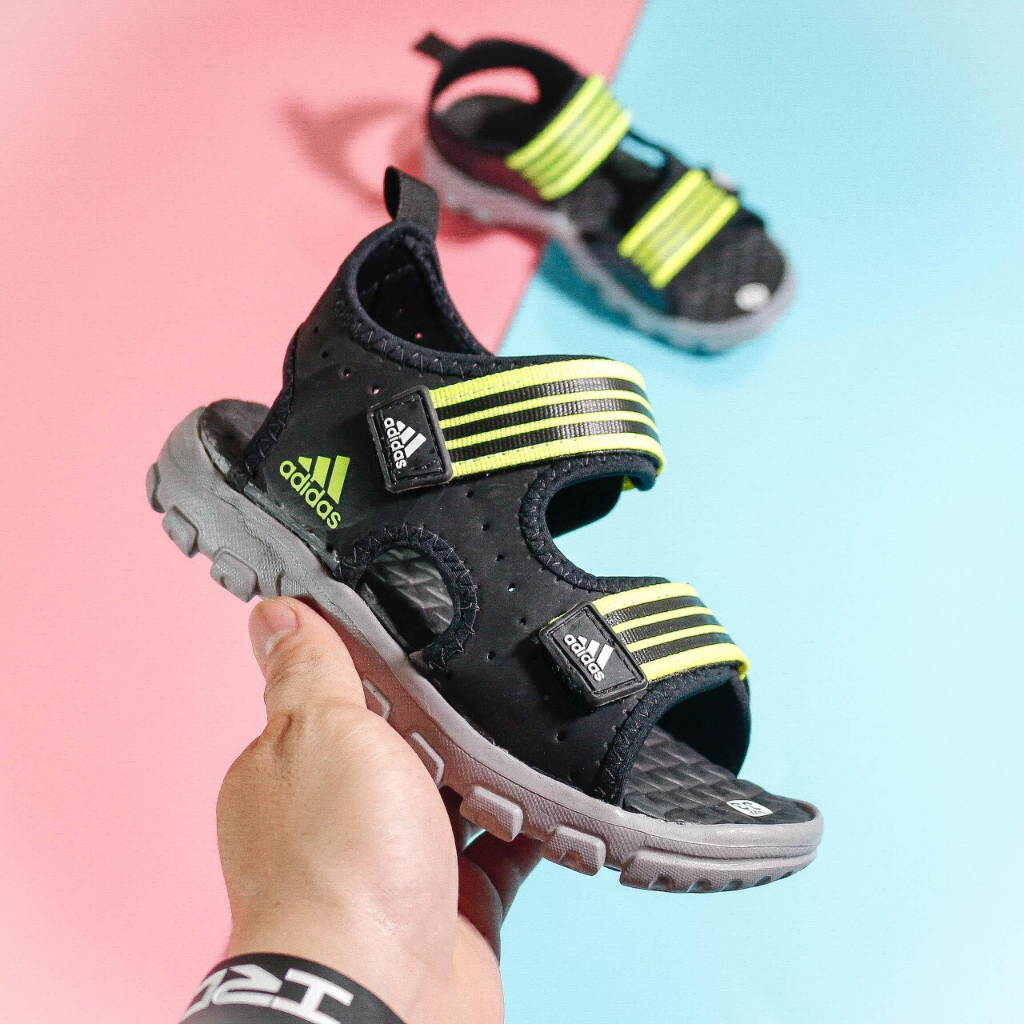 Sandal cho trẻ em đế xám quai dán xé quai hậu