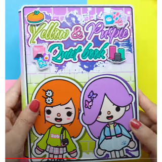 #61 Purple vs Orange, búp bê giấy - Candyhome paper
