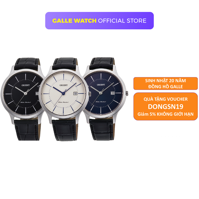 Đồng hồ nam Orient Watch Contemporary RF-QD000 máy pin mặt kính cường lực chống xước dây da đeo tay cao cấp chính hãng