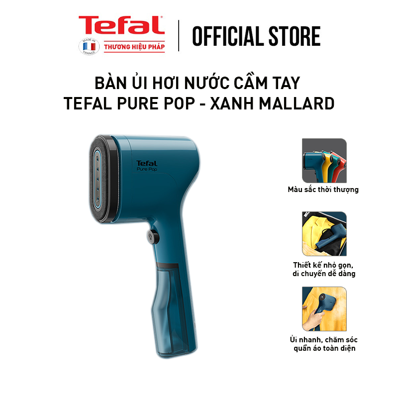 [Mã ELBSJBP05 giảm 12% đơn 500K] Bàn ủi hơi nước cầm tay Tefal Pure Pop - 1300W - 70ML