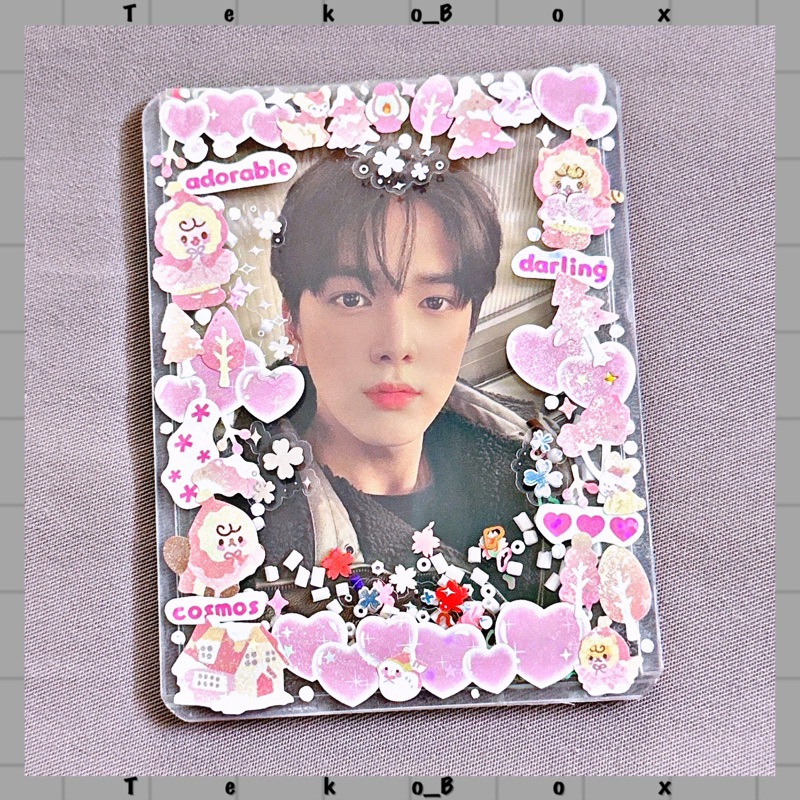 Toploader decor sticker trang trí sẵn