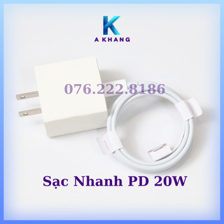 Bộ Củ Cáp Sạc Nhanh PD 20W - Bảo hành 12 tháng đổi mới