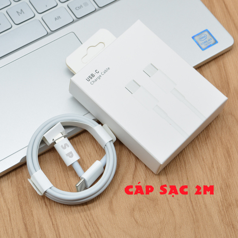 Bộ củ sạc nhanh PD 20W Type-C to ip (Củ và cáp sạc) cho điện thoại tai nghe S P không nóng máy
