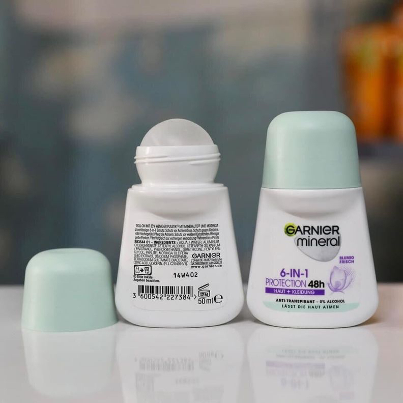 Lăn khử mùi Garnier Mineral 48h sáng da ngừa thâm, ngăn mồ hôi, 50ml- Hàng chuẩn, đủ bill