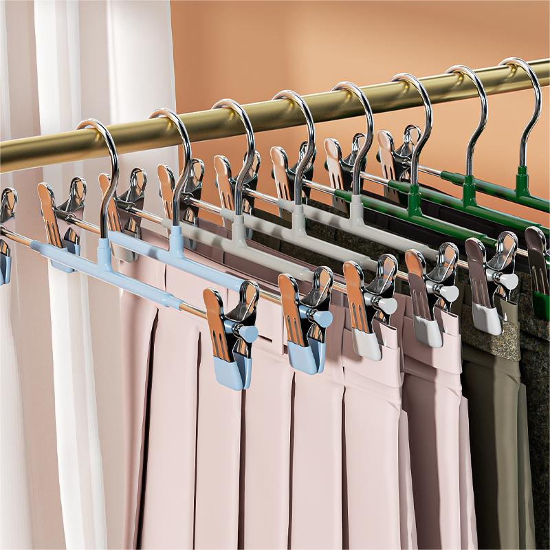 JK móc áo gia dụng kẹp quần inox kẹp quần chống trơn trượt không đánh dấu kẹp váy thích hợp cho shop thời trang cửa hàng
