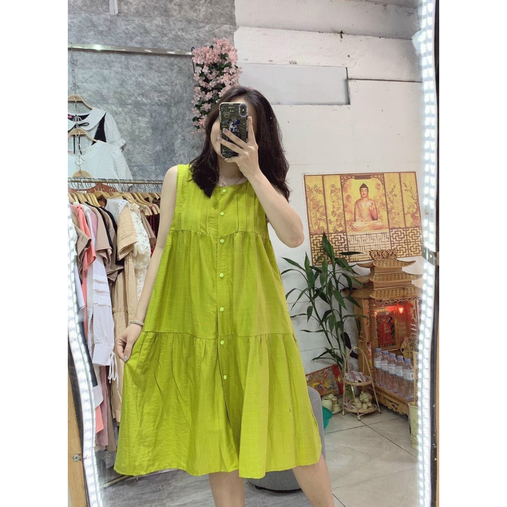 Váy bầu xinh - Đầm bầu thời trang thiết kế công sở dáng dài Hàn Quốc rẻ đẹp - Váy bầu đẹp rẻ