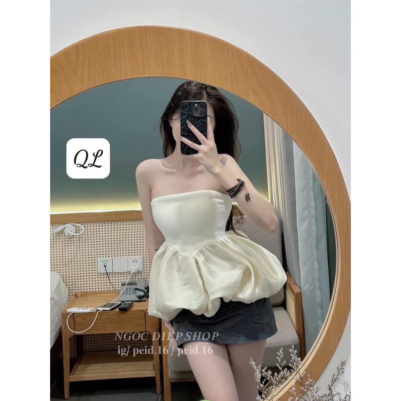 Quây len tăm phối tacta phồng siêu xinh 2023