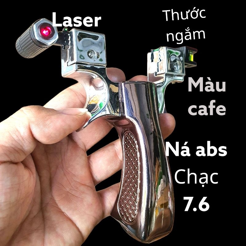 ná cán dài màu cafe + laser + thước ngắm