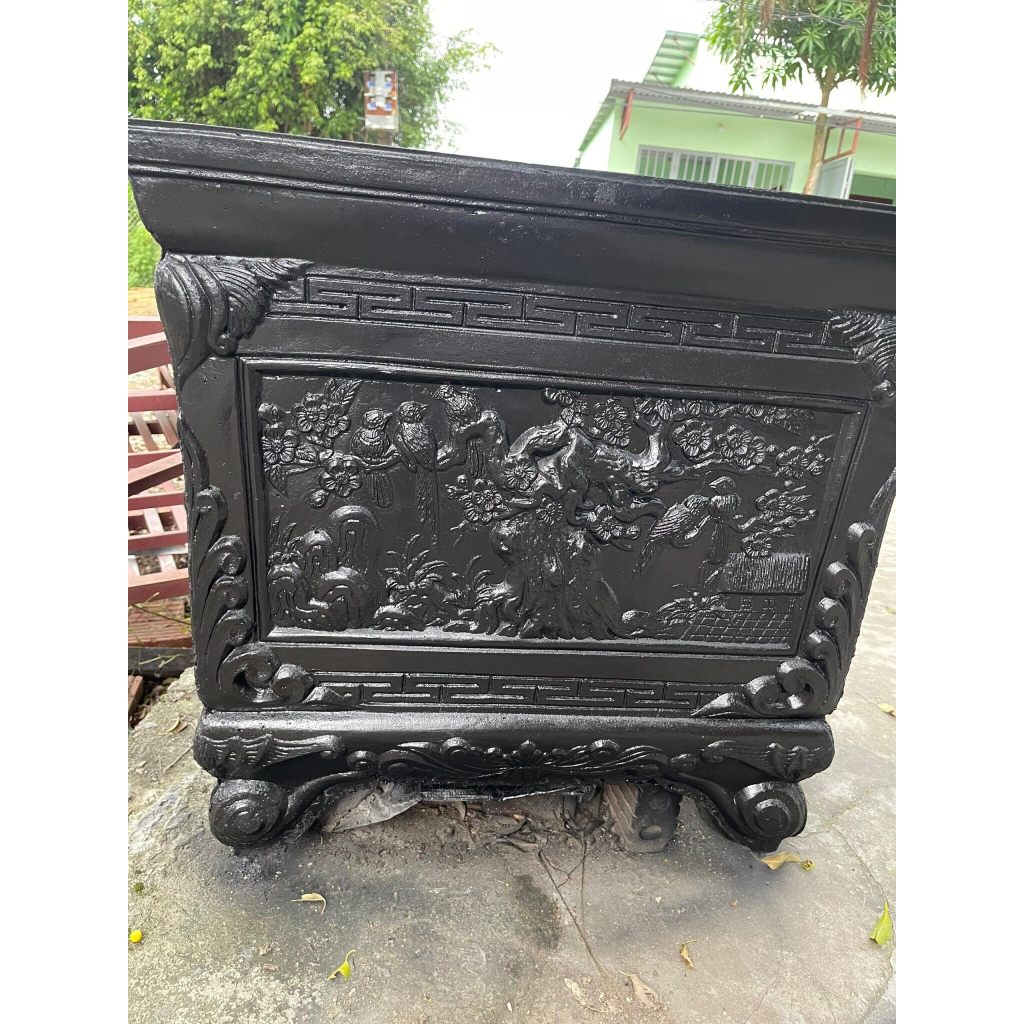 Sơn chậu cảnh  Supon màu đen bóng 1kg - sơn trực tiếp không cần lót