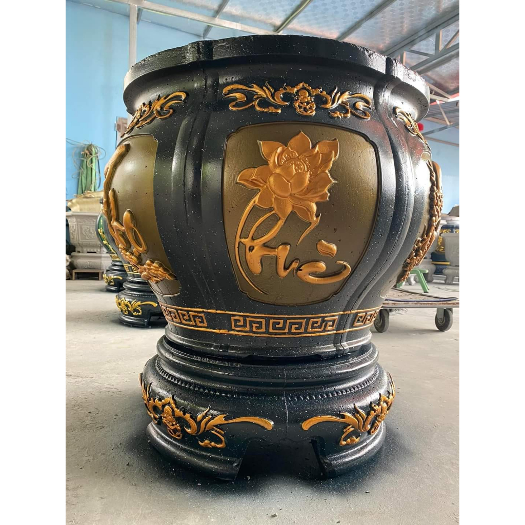 Sơn chậu cảnh  Supon màu đen bóng 1kg - sơn trực tiếp không cần lót