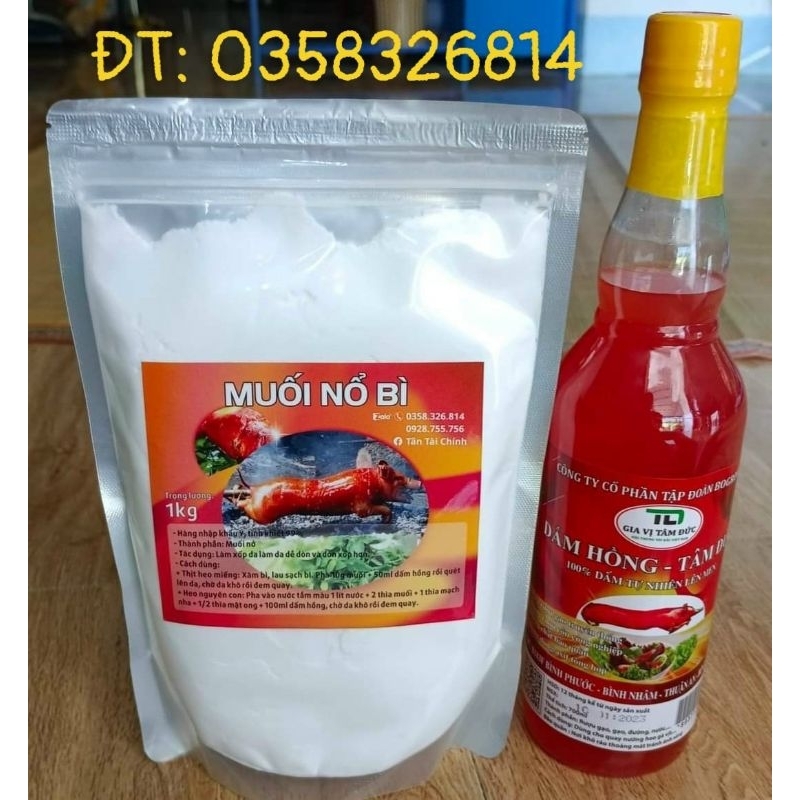 Combo Muối Nổ Bì + Dấm Hồng