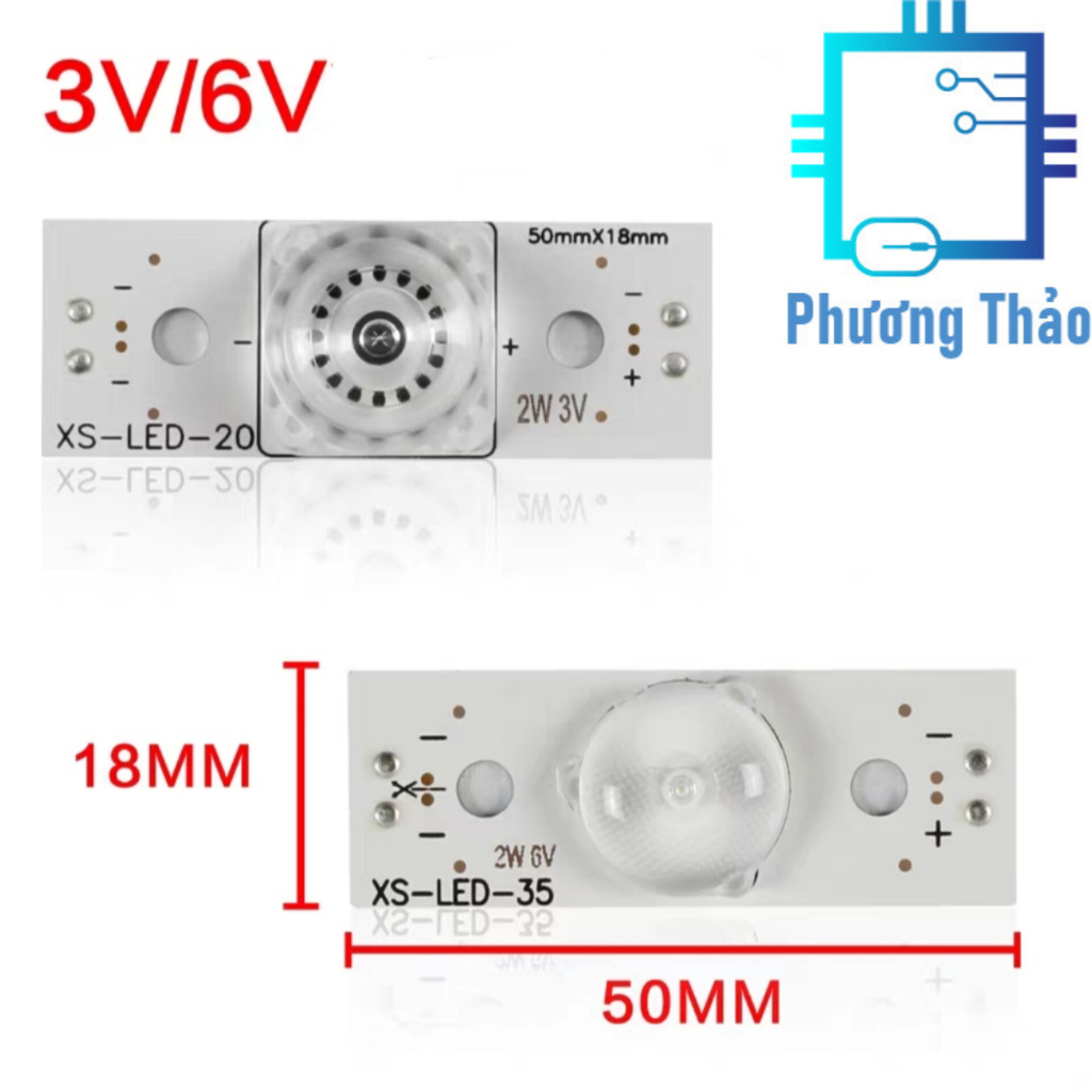 Đèn LED TV LCD hạt lớn gương lồi hoặc lõm, đèn nền TV LCD 3V/6V 2W