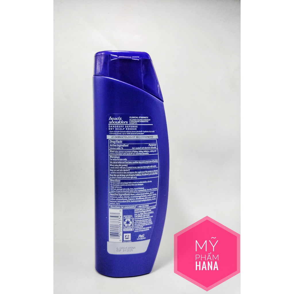 Dầu Gội HEAD & SHOULDER Giảm Gàu Nấm Mỹ