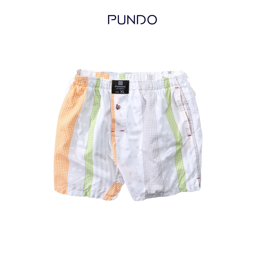 Quần đùi nam mặc nhà PUNDO short mặc ngủ chất cotton cao cấp mặc mát SNPD02