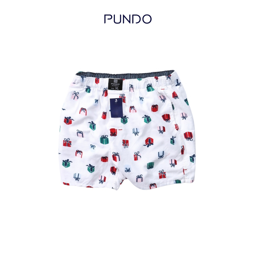 Quần đùi nam mặc nhà PUNDO short mặc ngủ chất cotton cao cấp mặc mát SNPD02