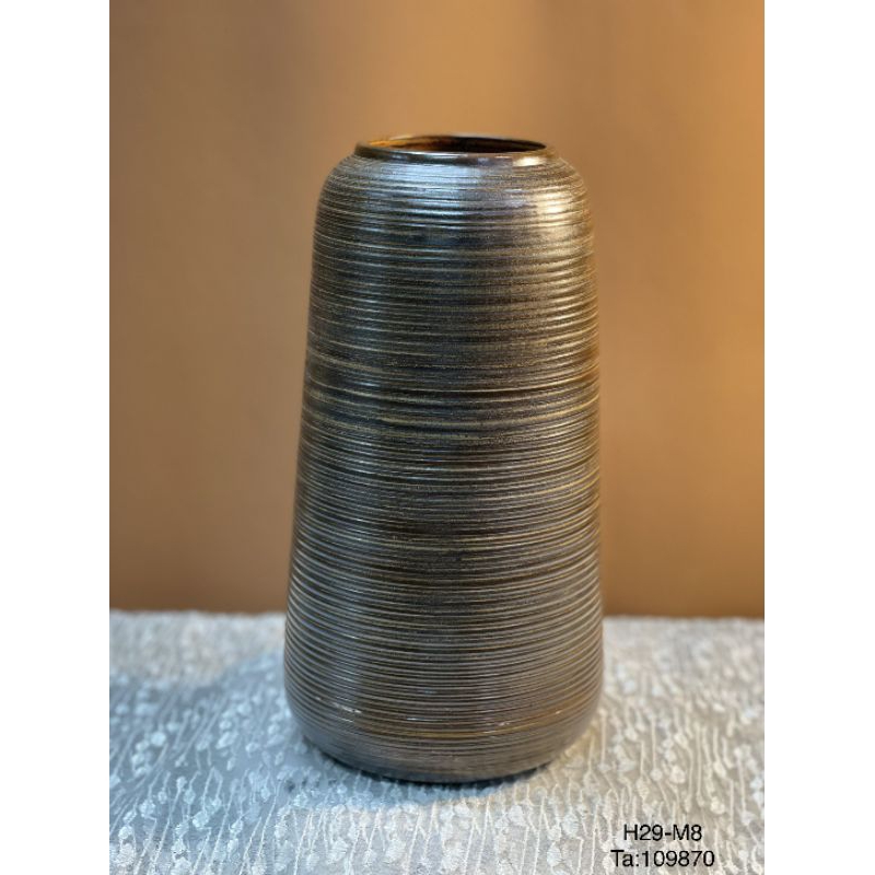 Lọ hoa Gốm mộc  - Gốm Sứ Bát Tràng - Dùng Cho Trang Trí Nội Thất - Gốm hoa - Văn Phòng