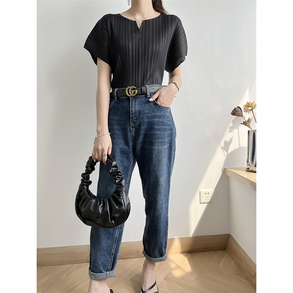(HÀNG SẴN) Áo lò xo tay ngắn basic, thanh lịch - Áo freesize form dáng nhỏ vừa, co dãn thoải mái