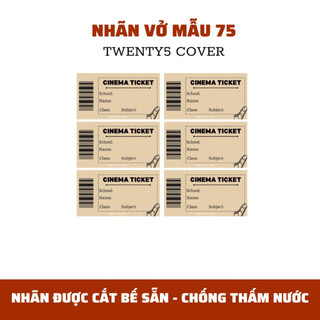 SET NHÃN VỞ THEO MẪU 70 - 79