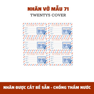 SET NHÃN VỞ THEO MẪU 70 - 79