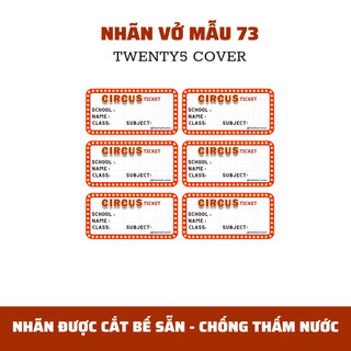 SET NHÃN VỞ THEO MẪU 70 - 79