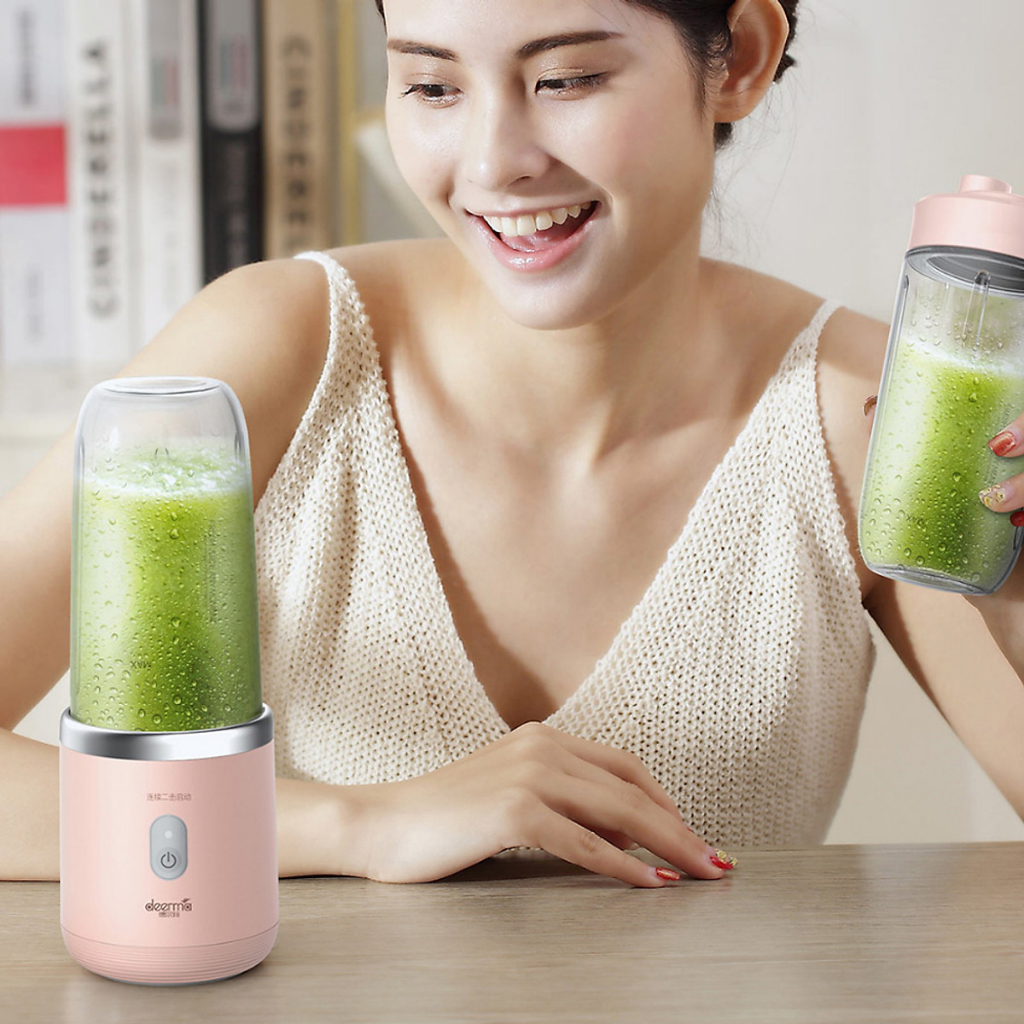 Máy Xay Sinh Tố Cầm Tay Jungcup Mini - Máy Xay Hoa Qủa Đa Năng Sạc Pin Tích Điện Cầm Tay