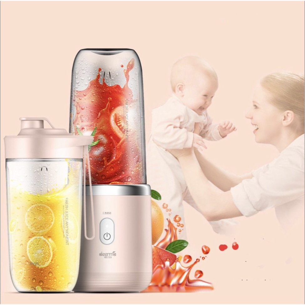 Máy Xay Sinh Tố Cầm Tay Jungcup Mini - Máy Xay Hoa Qủa Đa Năng Sạc Pin Tích Điện Cầm Tay