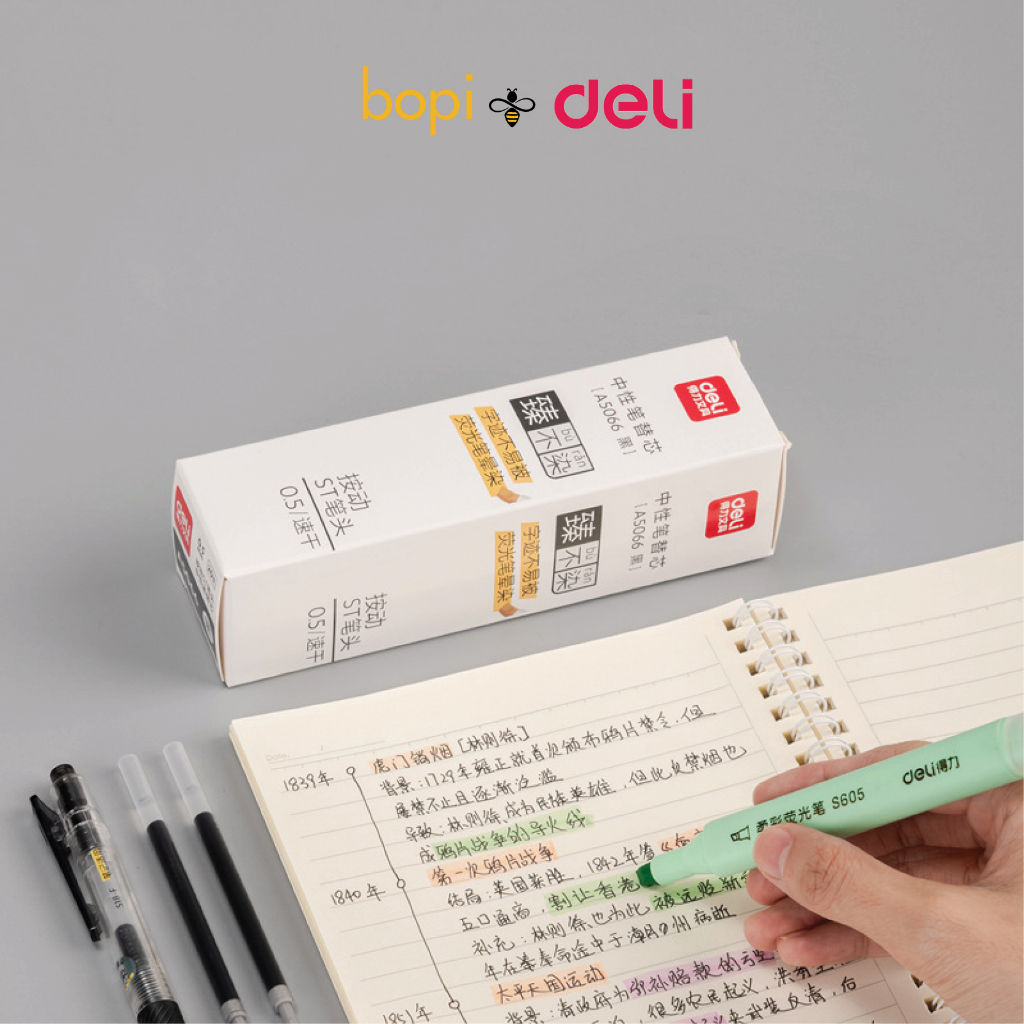 Ngòi bút gel Deli A5066  ngòi thay 60-ST, A623 0,5mm