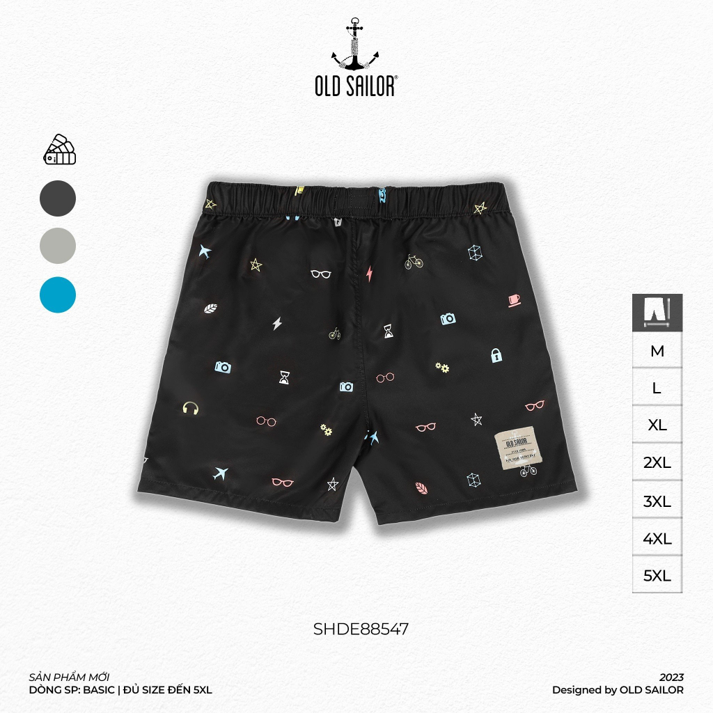 Quần đi biển nam Old Sailor - O.S.L BEACH SHORTS - 88547 - Big size upto 5XL