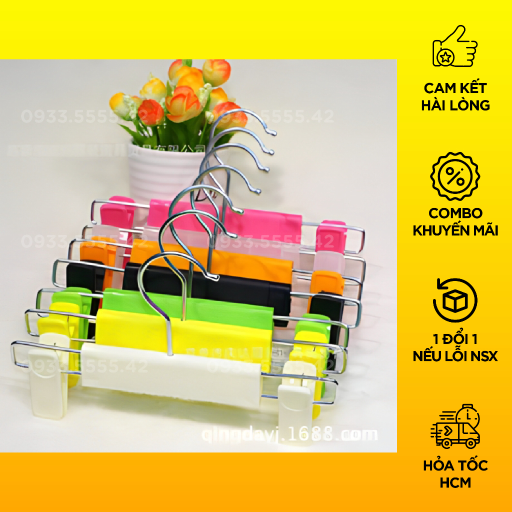 Kẹp Nhựa quần tăng đưa baby EM BÉ  thời trang, nhựa dẻo xài bền, lên đồ bao đẹp