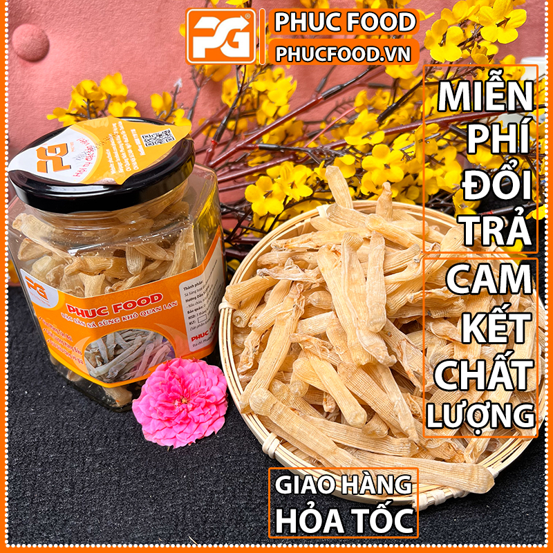 Sá sùng khô quảng ninh quan lạn vân đồn cao cấp loại 1 giá gốc  gói 50 gam, 100 gam, 200 Gam