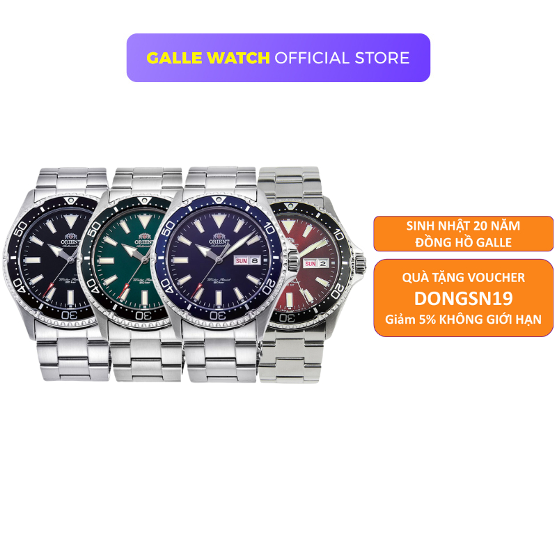 Đồng hồ nam Orient Watch Sport Mako RA-AA000 máy cơ automatic mặt kính sapphire chống xước dây thép thể thao bơi lặn