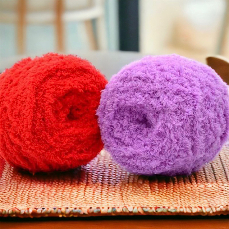 Bông xù mini 50gram sợi lông xù dài